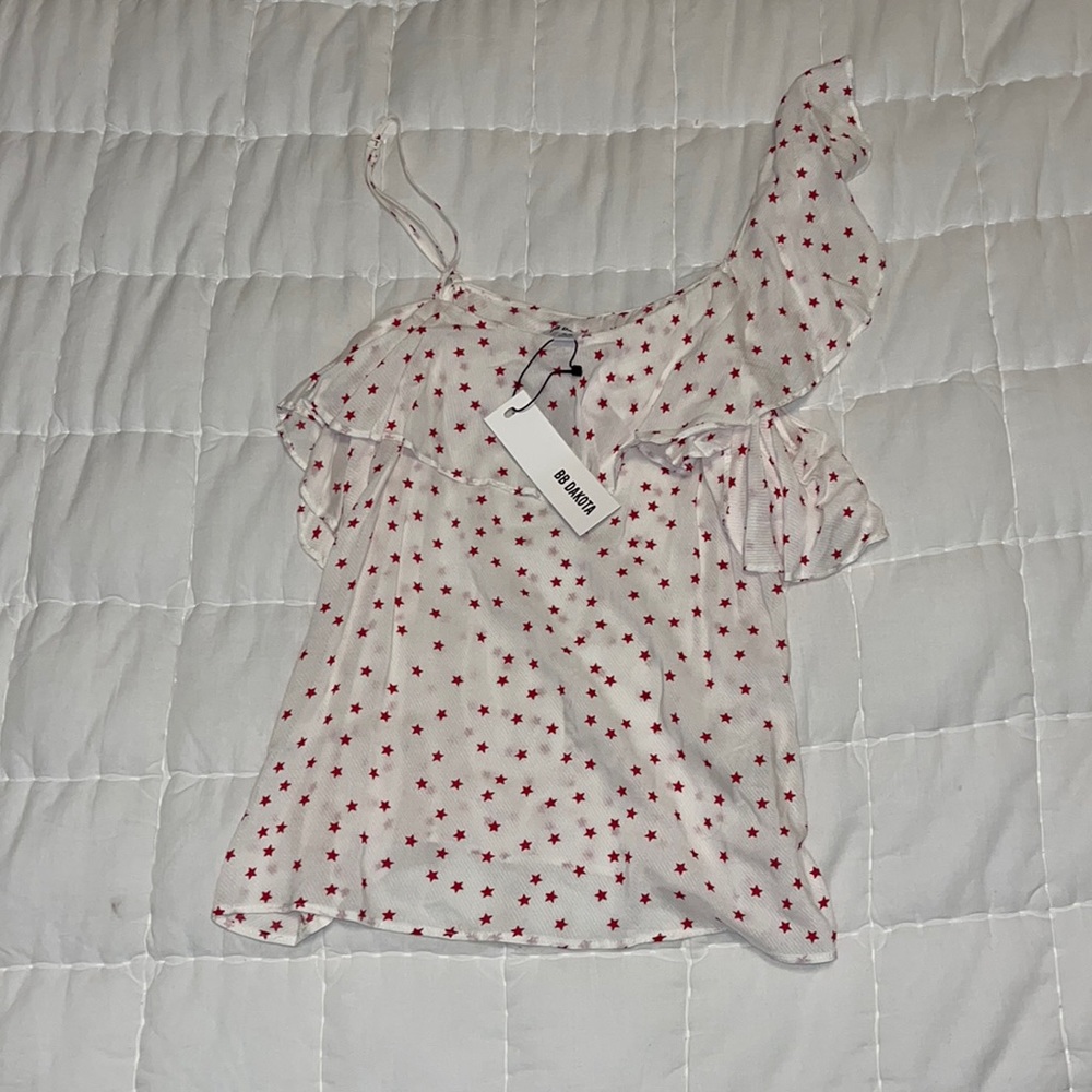 BB Dakota One Shoulder Top NWT